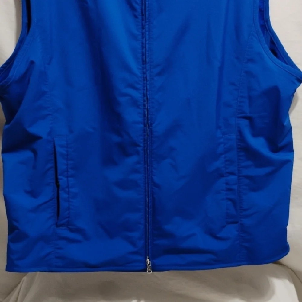 (X5) SALE! Polo Ralph Lauren Polo Golf Blue Zip Up Vest Sz.XL Worn Once Unisex